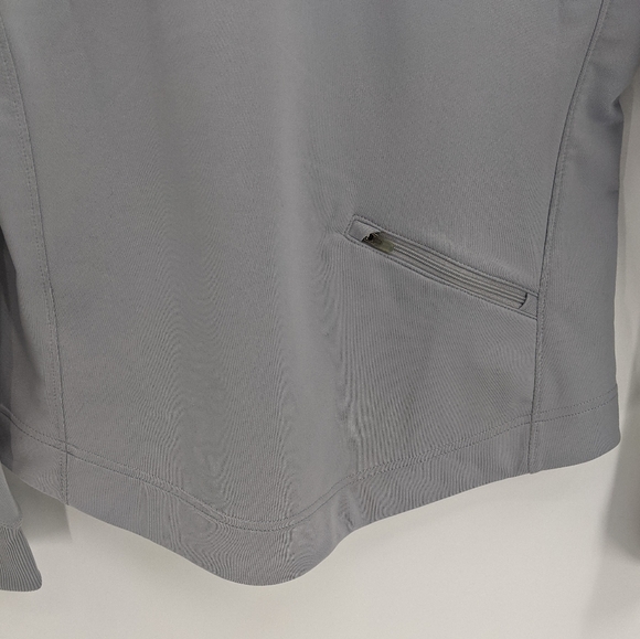 Nike Dri Fit Silver Grey Half Zip Running Jacket - Picture 7 of 10
